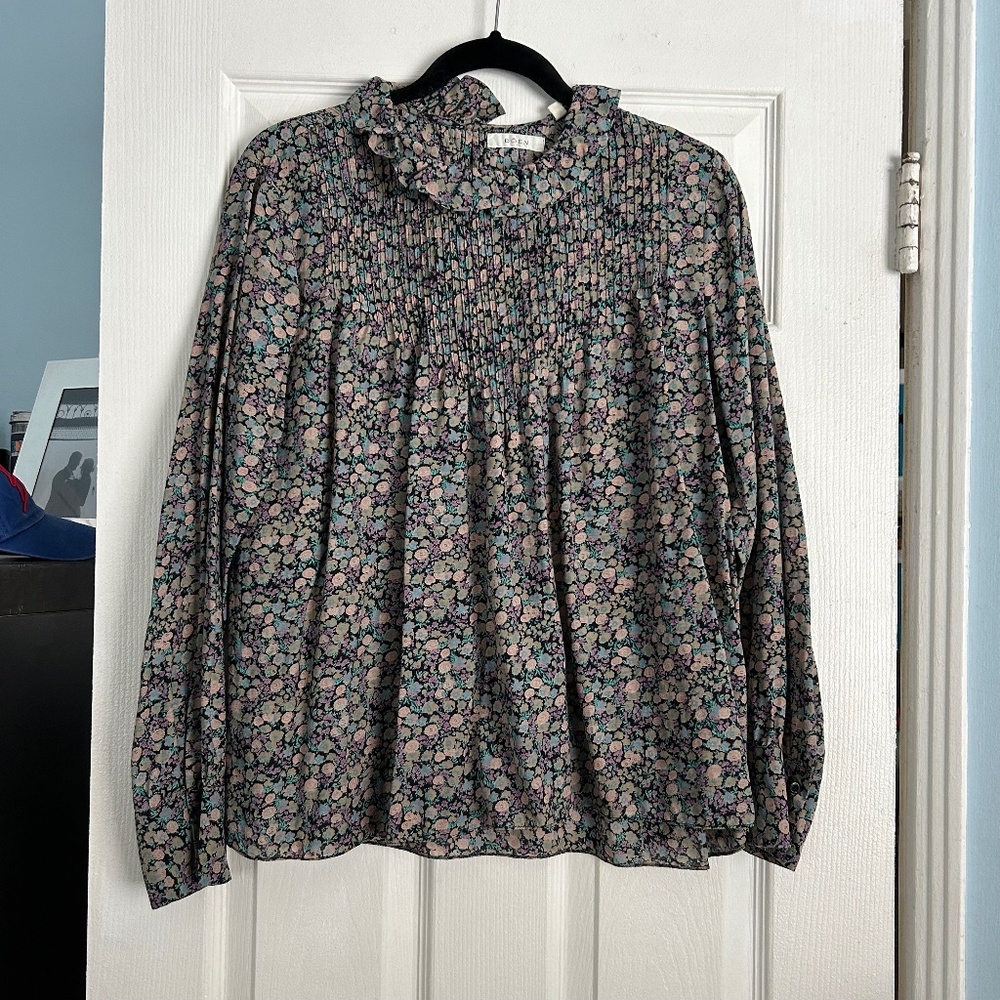 Doen Plum Top in Hardwick Floral